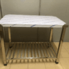 Bàn chặt inox 100 x 60cm ( có lót gỗ ) 001
