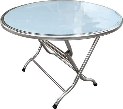 Bàn Tròn Inox Sus 201 - 1m2 Cạnh Tròn