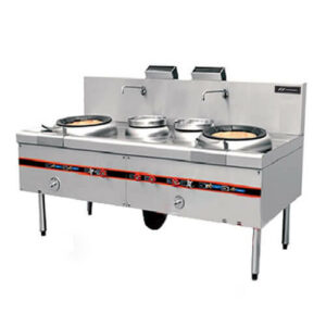 Bếp Á 2 họng đắp đất 2 bầu nước
