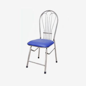Ghế tựa gấp 3 lá inox nệm xanh