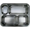 Khay Cơm Inox 4 Ngăn (28x22x3) Cm – DN72