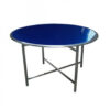 Bàn Tròn Inox Chữ Thập 1m2