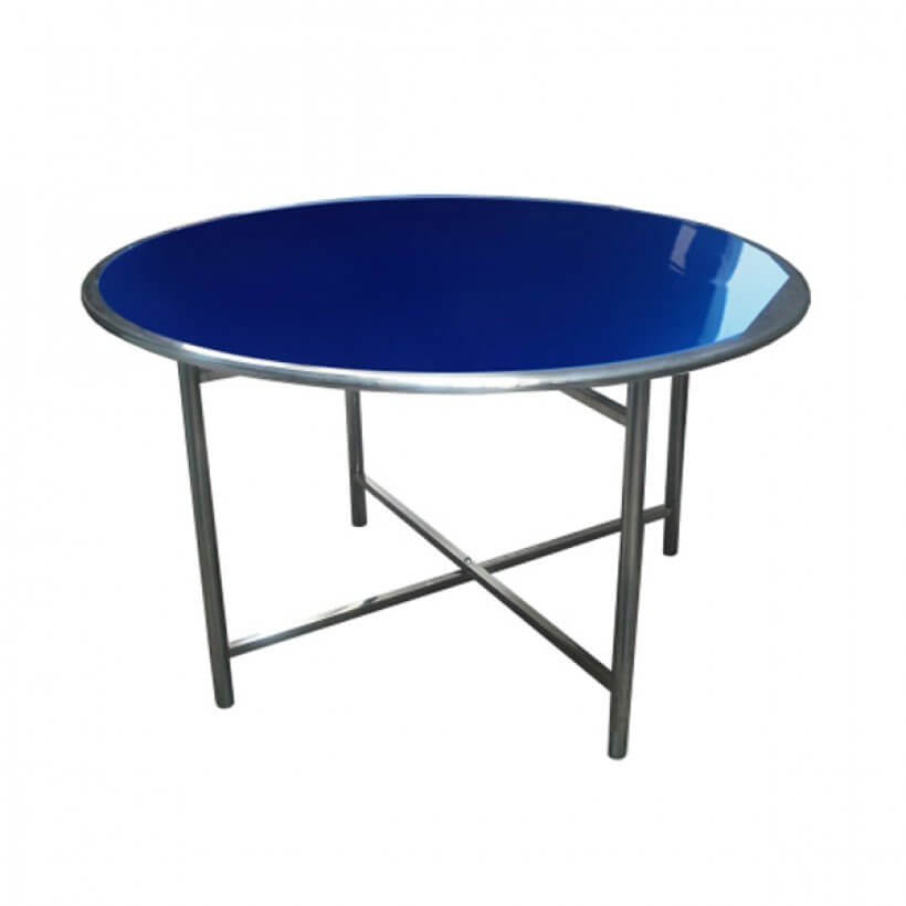 Bàn Tròn Inox Chữ Thập 1m2